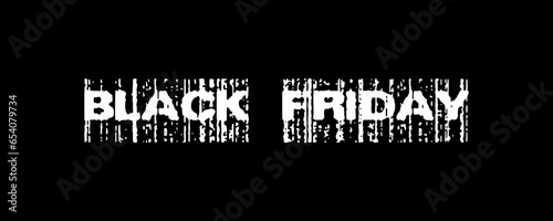 The text has been designed for The Black Friday event.
