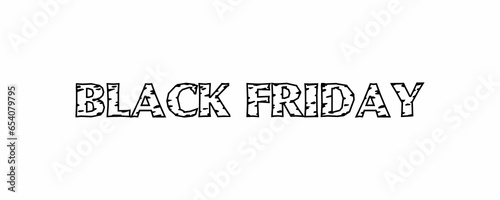 The text has been designed for The Black Friday event.