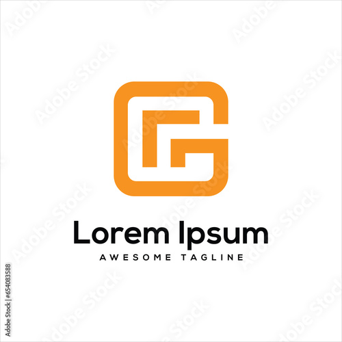 GC Letter Logo Design Free Icon
