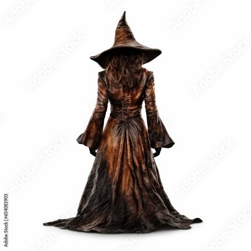 A statue of a woman dressed as a witch