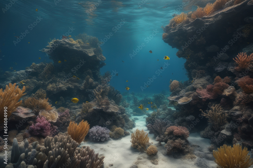 Fototapeta premium beautiful underwater landscape