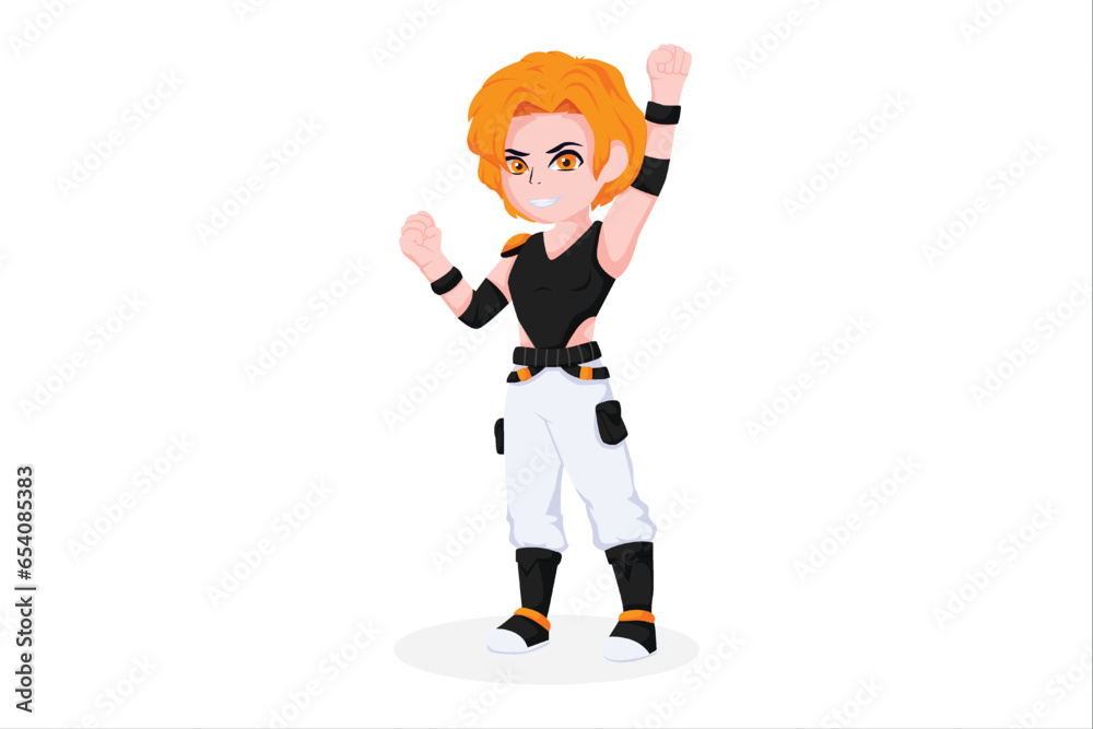 Cute Girl Character Design Illustration