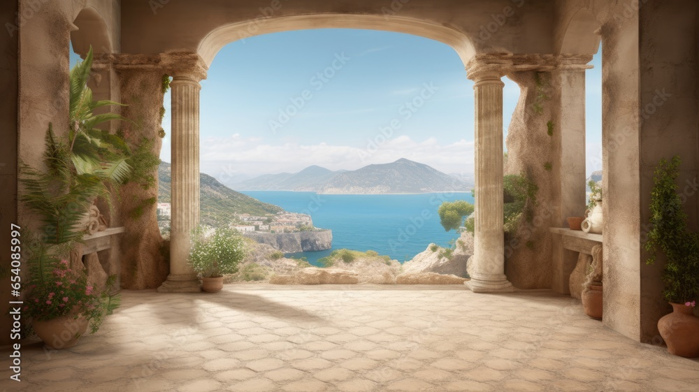 Ancient Greek Ruins Digital Backdrop Collection, Studio Backdrops, Maternity Overlays, Photoshop Overlays