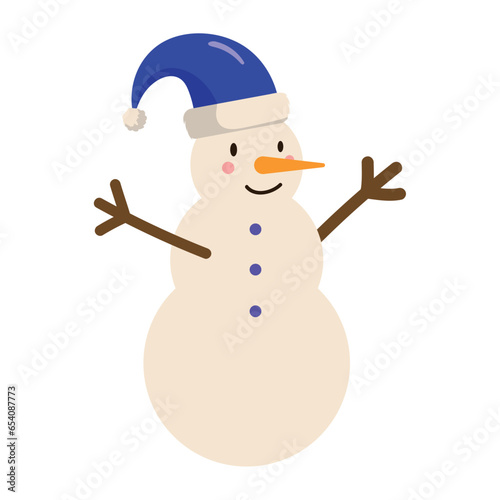 christmas snowman illustration