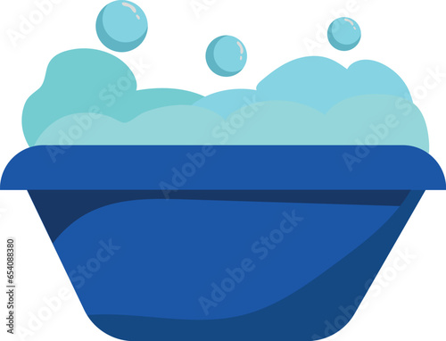 bubbles bath illustration