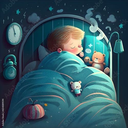 illustration for kids sleep wallpaper 