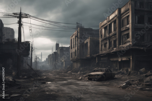 post apocalypse city landscape © Hagi