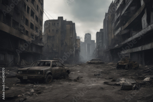 post apocalypse city landscape