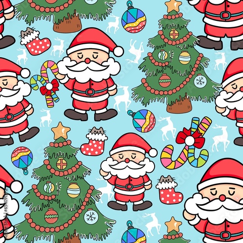 santa Sweater on we heart.   background hand drawn of , Children's shirts and pants gift wrapping paper  kid baby hand drawn adorable animal baby bright cartoon celebration character child