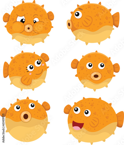 Illustrator of puffer fish