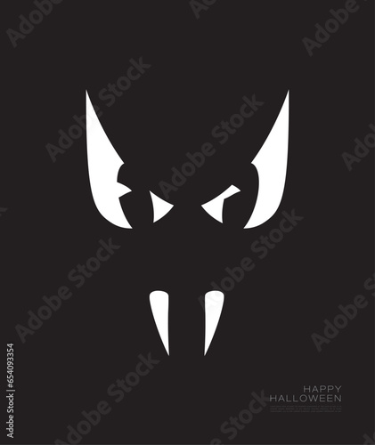 Happy Halloween. Scary mask design