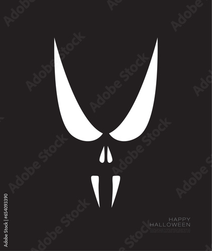Happy Halloween. Scary mask design