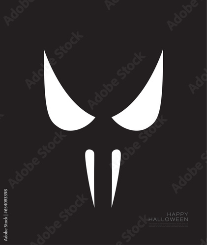 Happy Halloween. Scary mask design
