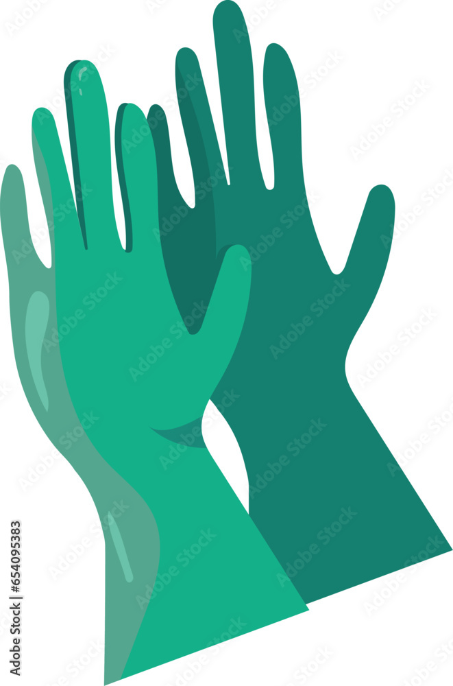 rubber gloves illustration