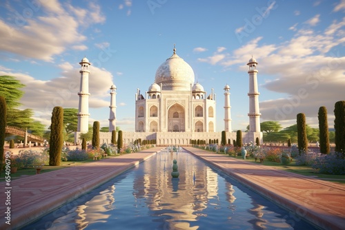 taj mahal agra country, Generative AI