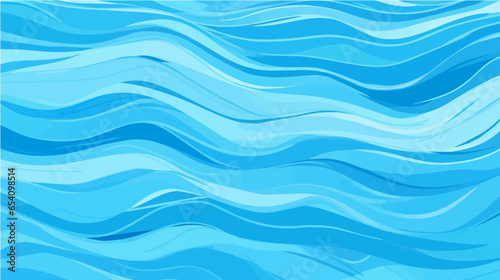 Quiet clear blue water surface seamless pattern illustration