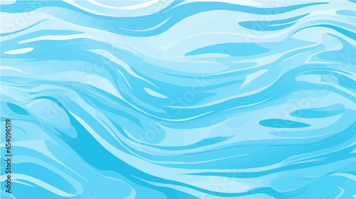 Quiet clear blue water surface seamless pattern illustration
