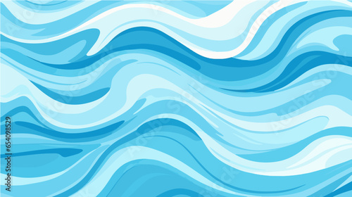 Quiet clear blue water surface seamless pattern illustration