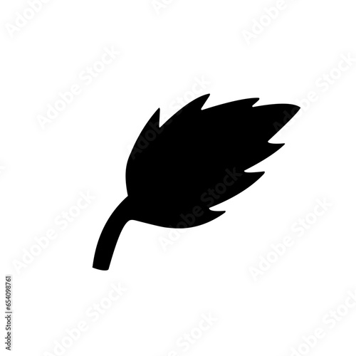 leaf silhouette icon
