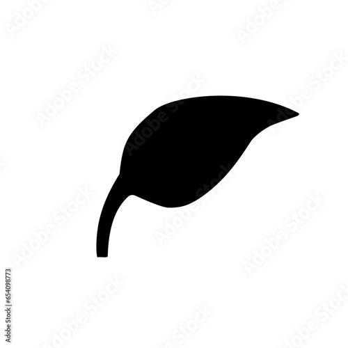 leaf silhouette icon