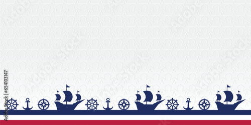 columbus day celebration background with free copy space area. vector for banner, greeting card, poster, web, social media.