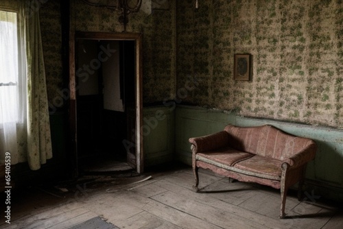 old abandoned house instide