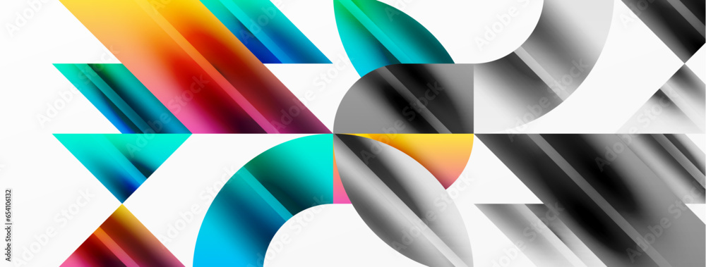 Geometric abstract background with abstract geometric shapes. Concept of creative technology, digital art, social communication, modern science for poster, cover, banner, brochure, website Geometric abstract background with abstract geometric shapes. Concept of creative technology, digital art, social communication, modern science for poster, cover, banner, brochure, website