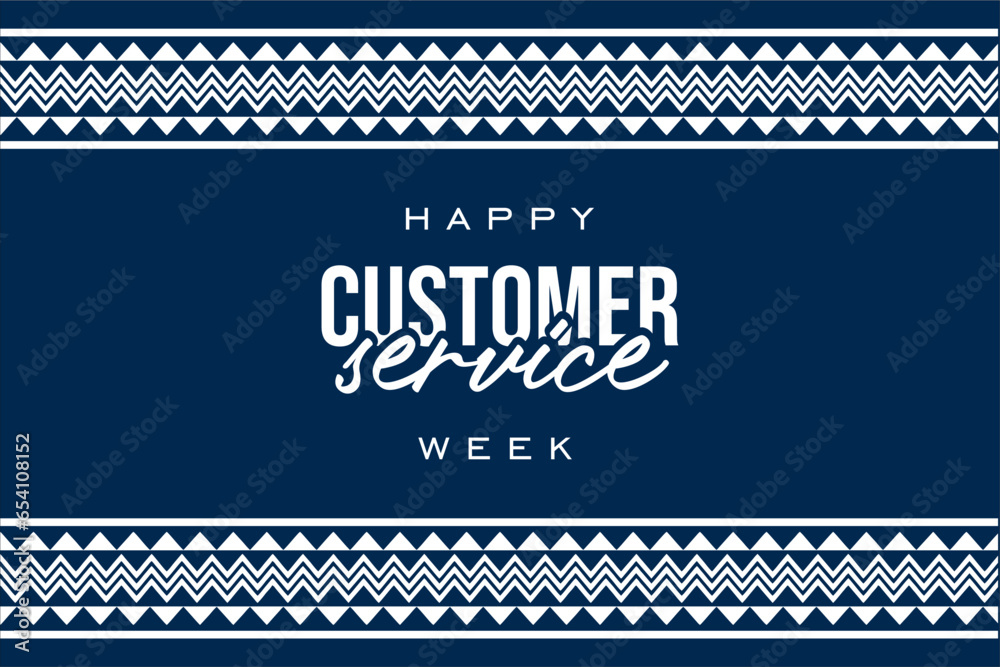 customer service week, holiday concept - obrazy, fototapety, plakaty 
