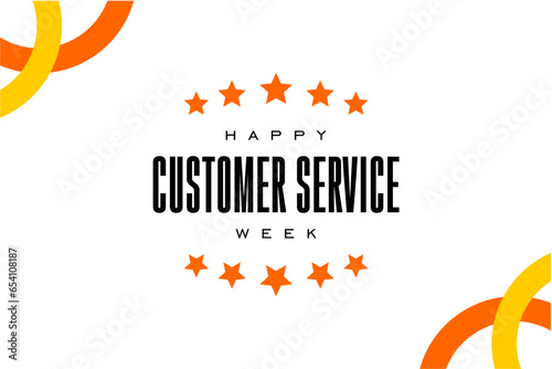 customer service week, holiday concept
