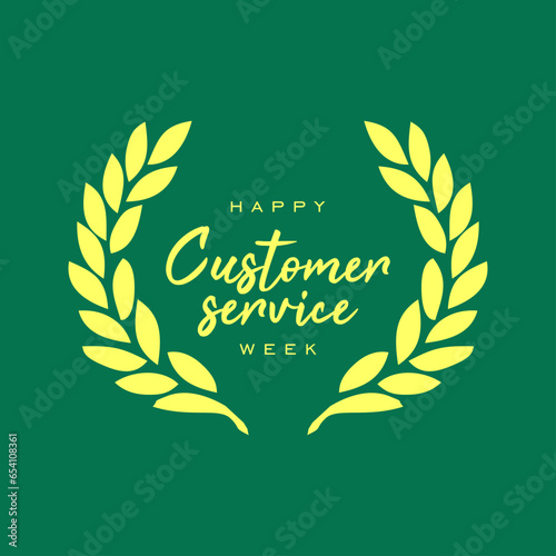 customer service week, holiday concept
