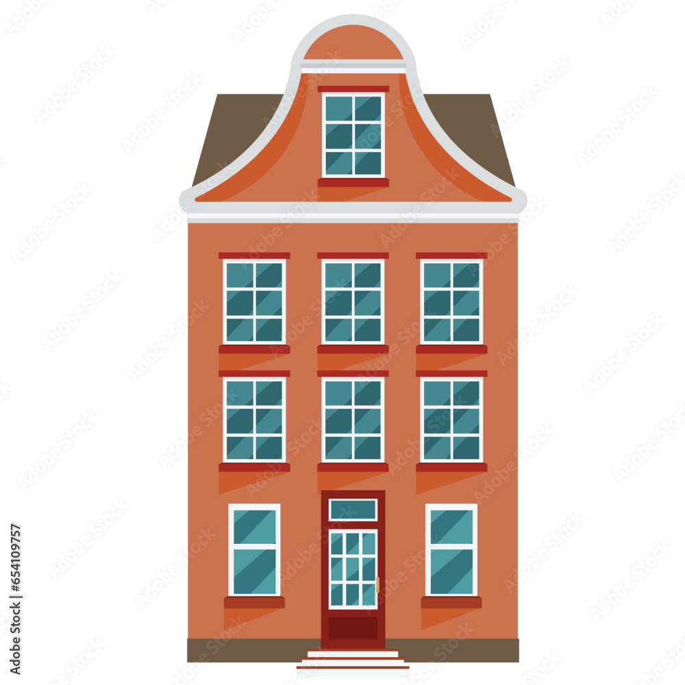 Orange Wide House | European Style House