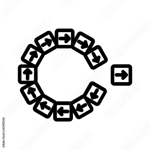 Black line icon for Trailblazer