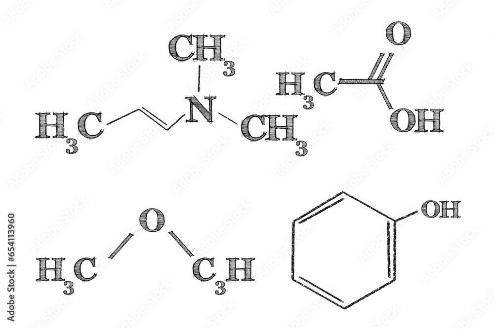 Digital png illustration of chemical formulas on transparent background Digital png illustration of chemical formulas on transparent background