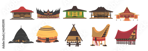 Full Package of Indonesian Traditional Houses photo