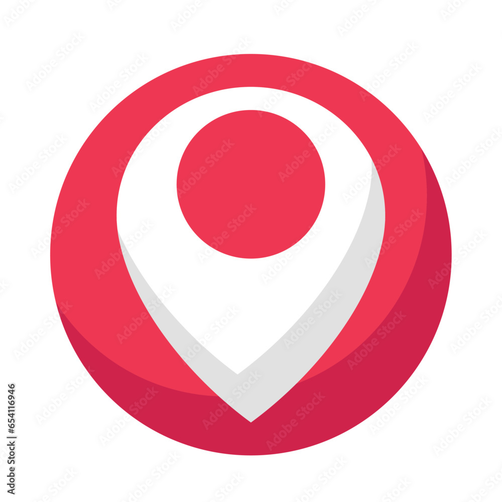 Fototapeta premium pin icon location navigator