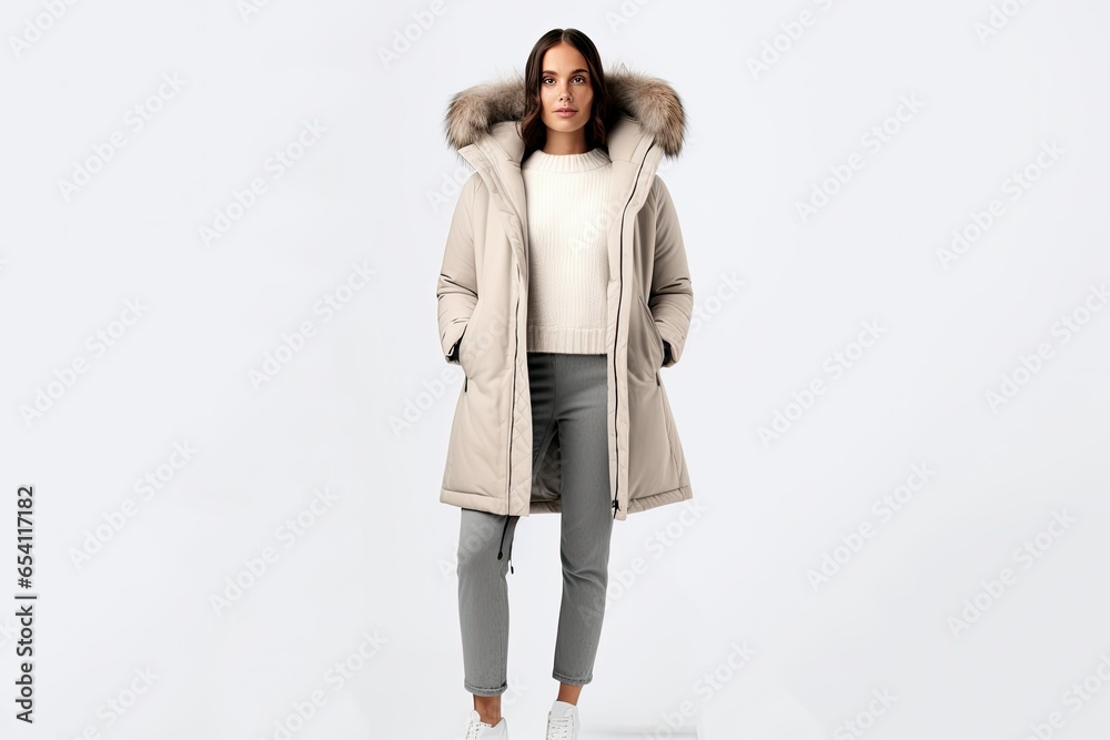 woman wearing winter clothes.fashion winter.online store.black friday and cyber moday woman wearing winter clothes.fashion winter.online store.black friday and cyber moday