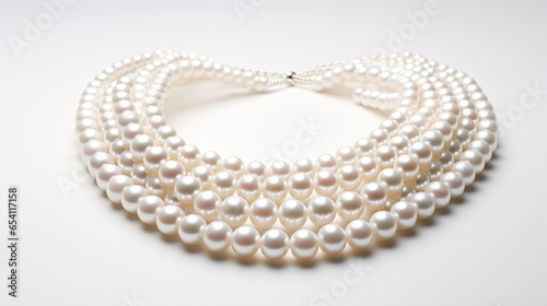 White pearls collier