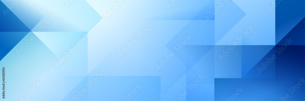 Obraz premium Abstract ฺBlue Geometric banner design background.
