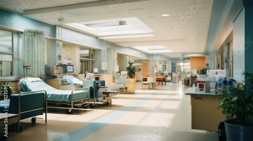 View of modern hospital interior