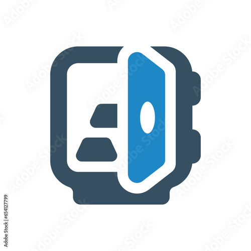 vault icon vector illustration photo