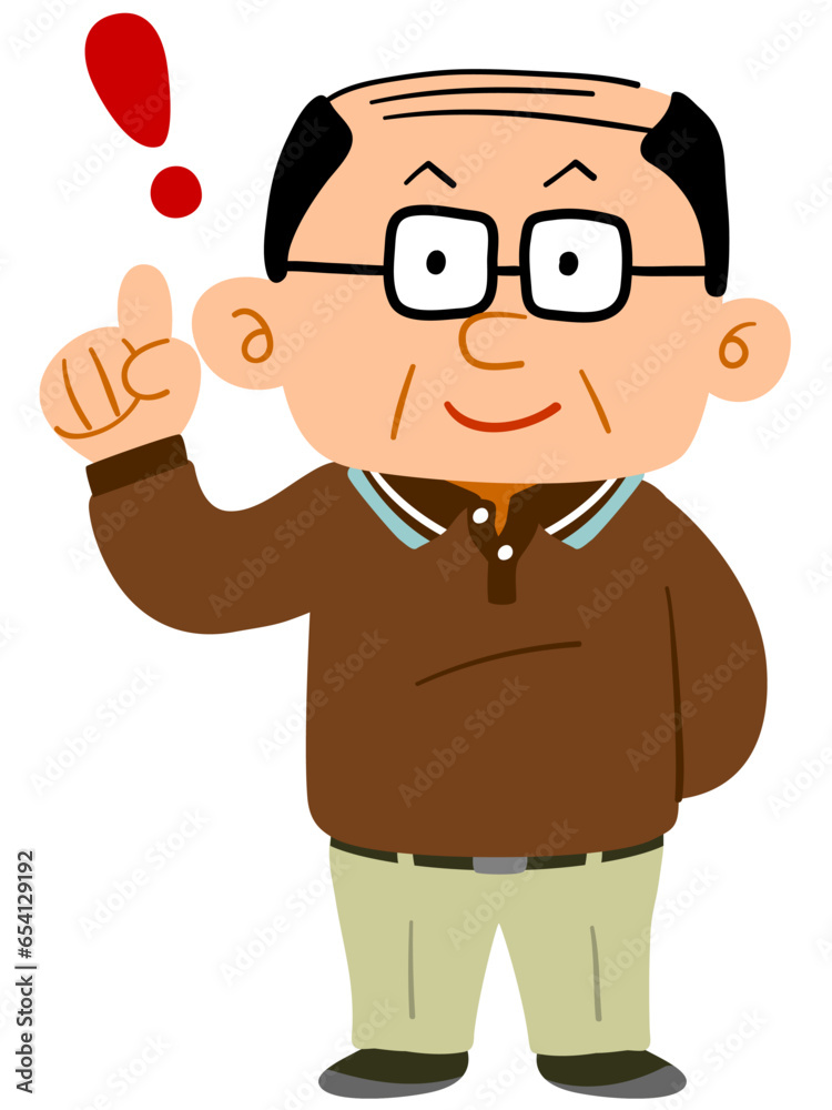 人差し指を立てるメガネをかけて普段着を着た中年男性 全身
人差し指を立てるメガネをかけて普段着を着た中年男性 全身