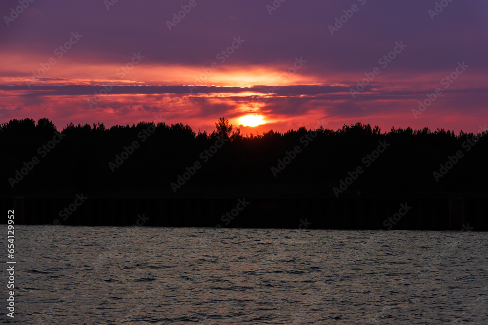 Wisconsin point sunset