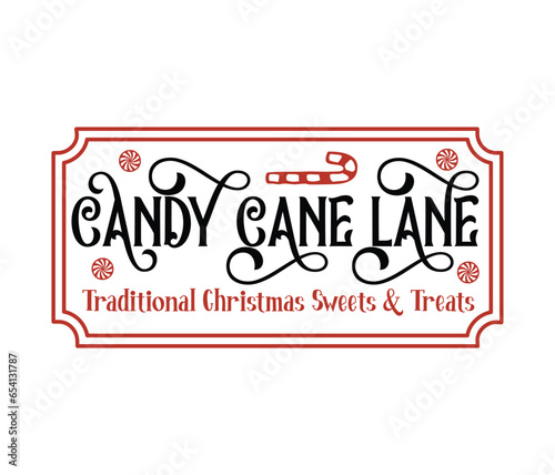 candy cane lane, Farmhouse Christmas Sign, Farmhouse Christmas Sign Cut Files, vintage Christmas sign, Farmhouse Christmas