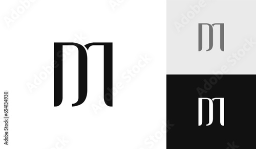 Letter DM initial monogram logo design