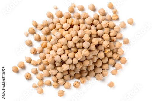 Dried Chickpea Lentils Isolated On a Transparent Background, Generative AI