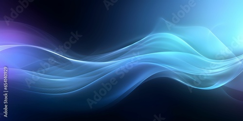 Modern and Abstract Wave Background with Technology and Science Concept
