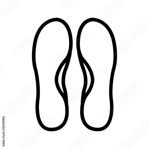 Black line icon for Insoles