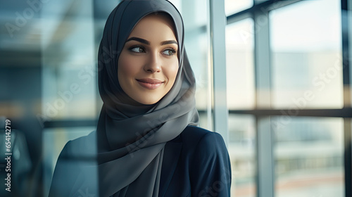 Portrait of a mushlim businesswoman photo