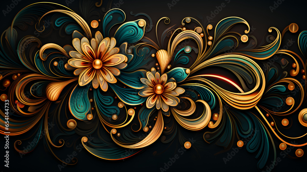 abstract background with flowers and butterflies abstract background with flowers and butterflies