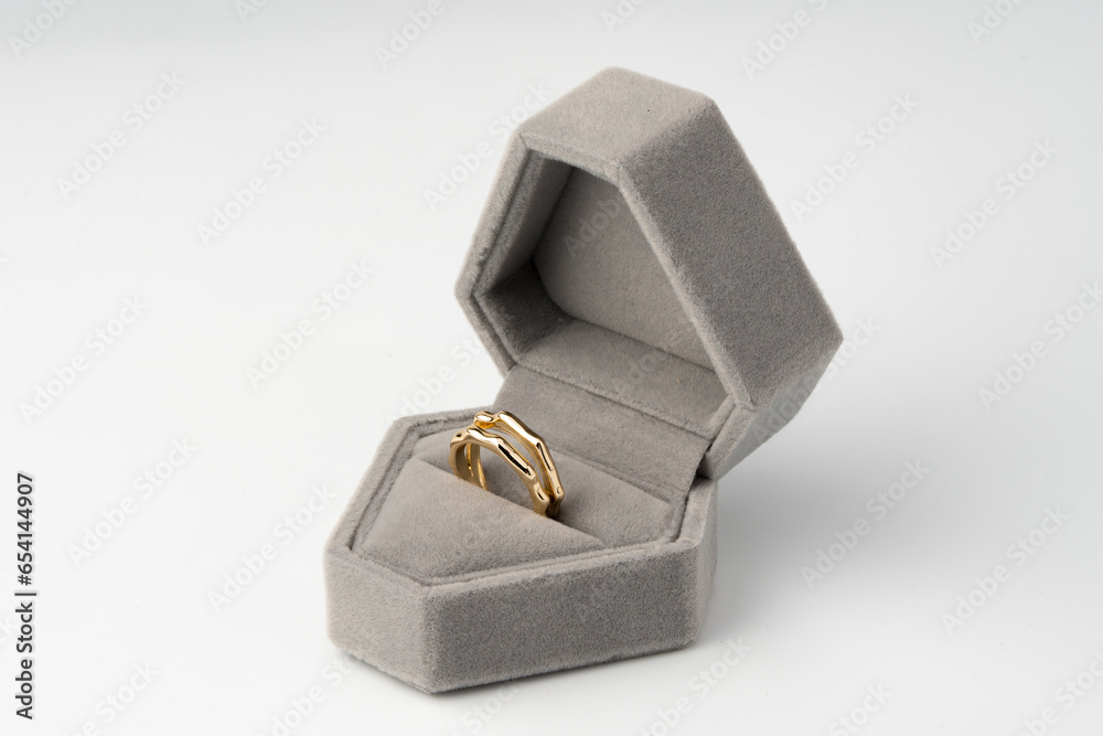 Jewelry box on white background studio shot Jewelry box on white background studio shot